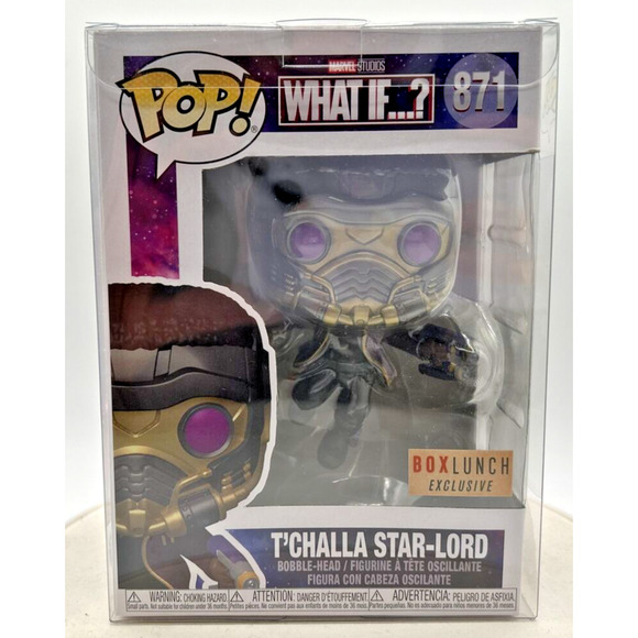 Funko Pop! Marvel What If...? T'Challa Star-Lord BoxLunch Exclusive #871 F24